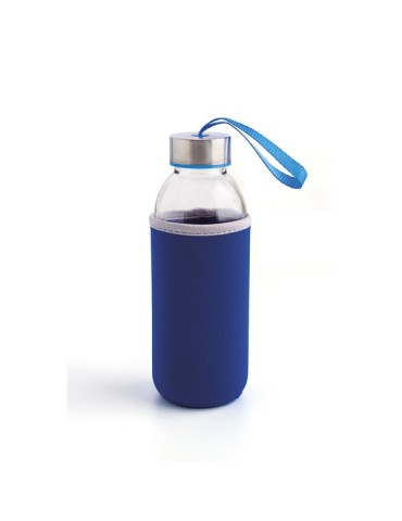 BOTELLA  VIDRIO  C/FUNDA  NEOP  AZ  0,4  L  7944000