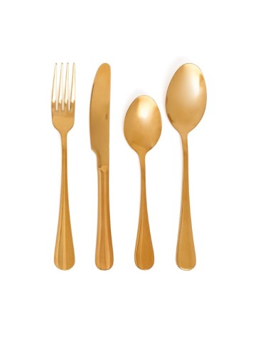 CUBERTERIA  INOX  CELEBRART  ORO  24  PZAS  7714010
