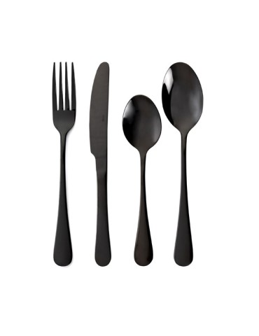 CUBERTERIA  INOX  CELEBRART  NEGR  24  PZAS  7714011