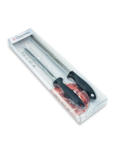 CUCHILLO  JAMONERO+CHAIRA  25  CM  1721