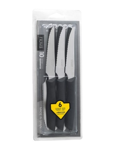 CUCHILLOS  CHULETERO  NOVA  SET  6  110  MM  806100