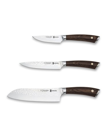 CUCHILLOS  COCINA  FORJADO  SAKURA  SET-3  -  1026