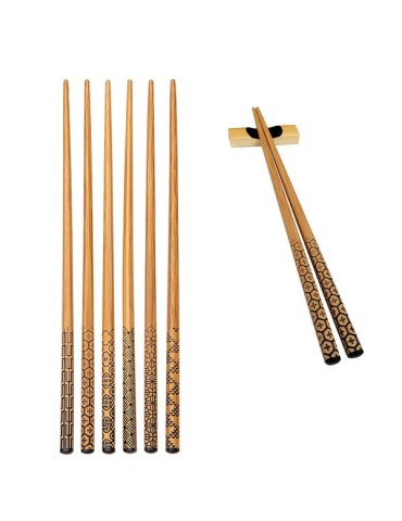 PALILLOS  CHINOS  C/SOPORTE  NIKKO  6JGOS  -  389510