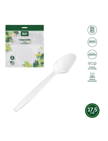 CUCHARA  DESECHABLE  PLA  B/50  18  CM  10542