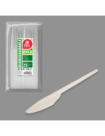 CUCHILLO  DESECHABLE  CPLA  B/25  165  MM  132081