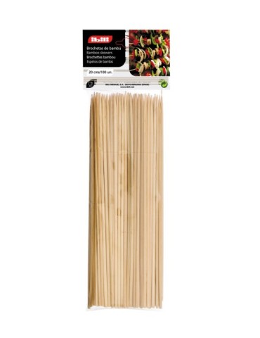 BROCHETA  BAMBU  100  UNID.  20  CM  753620