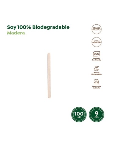 PALETINA  MADERA  DESECHAB  100U.  9X0,9  CM  30209