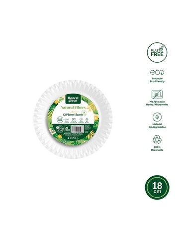 PLATO  DESECHAB  POSTR  CARTON  BCO  B/12  18  CM  10100