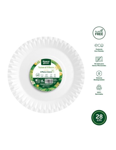 PLATO  DESECHAB  PIZZA  CARTON  BCO  B/4  28  CM  10103