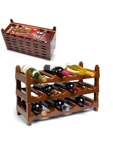 BOTELLERO  APILABLE  6  BOTELLAS  61X25X13CM  12064
