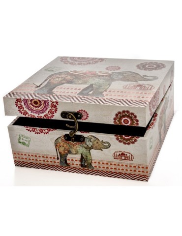 CAJA  ETNICA  CUADRADA  14X14X8  CM  49887