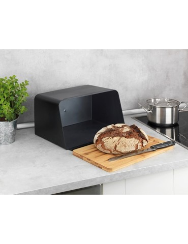 CAJA  PAN  C/TABLA  KUBO  NEGR  35X27X21  54098