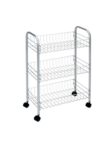 CARRO  MULTIUSO  INOX  LUGANO  3  C  41X26X64CM  340103