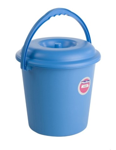 CUBO  BASURA  C/TAPA  AZUL  23  L  6422L