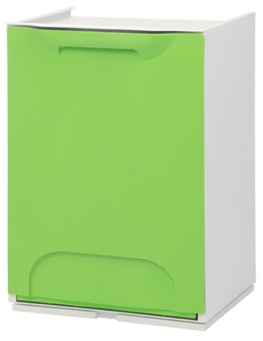 CUBO  BASURA  SELECTIVO  VERDE  34X29X47CM  R34/1V