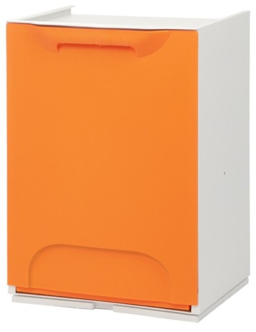 CUBO  BASURA  SELECTIVO  NARANJA  34X29X47CM  R34/1G