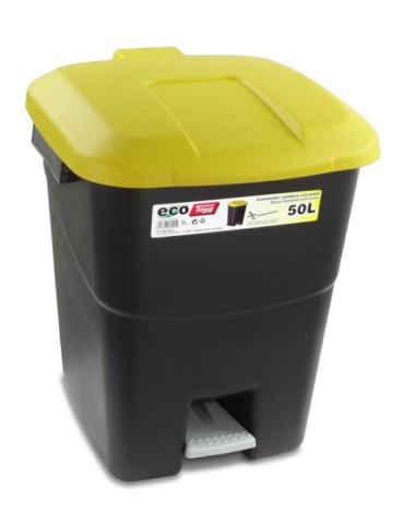 CUBO  PEDAL  ECOLOGICO  AMARILLO  50  L  430015