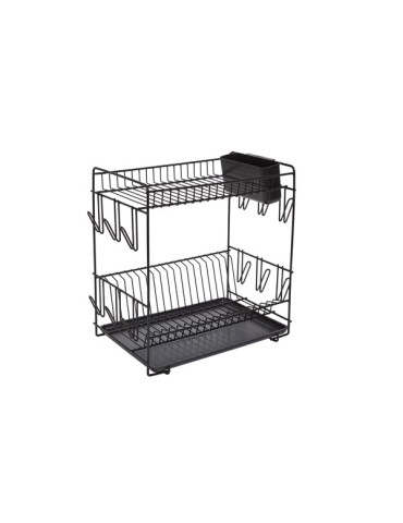 ESCURREPLATOS  GRANDE  NEGRO  43X25X41,5  89023