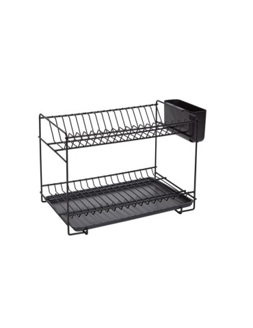 ESCURREPLATOS  PEQUEÃO  NEGRO  38,5X25X28  89024