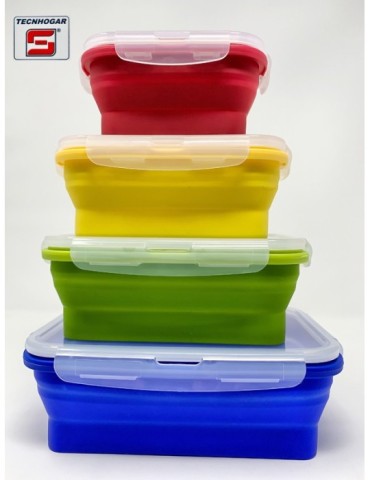 HERMETICO  RECTANGULAR  SILICONA  800  ML  4027