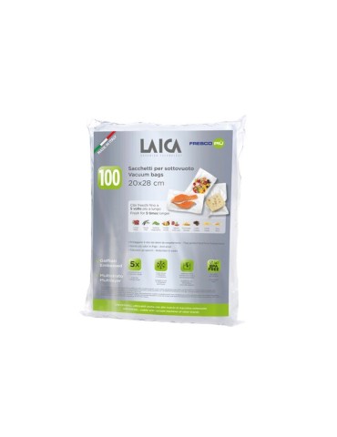 BOLSA  ENVASADO  VACIO  -  Paq.  100  u  20X28  CM  VT3501