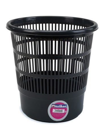 PAPELERA  REJILLA  NEGRA  31X30  CM  0702L