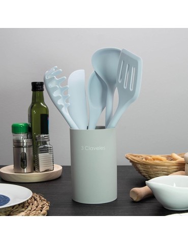 PORTAUTENSILIOS  COCINA  C/5PZAS  SILICONA  -  28112