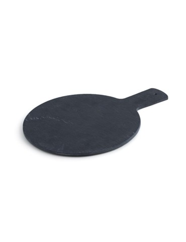 BANDEJA  PIZARRA  DEGUS.  REDONDA  28X20  CM  7550015