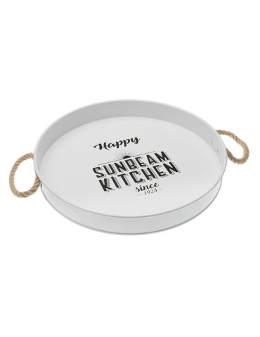 BANDEJA  METAL  BLANCO  5X36X36CM  10370384