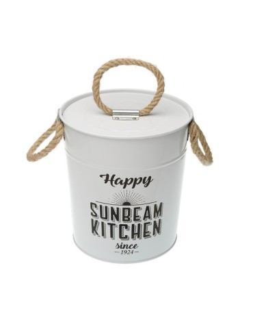 CUBO  HIELO  METAL  VINTAGE  BLANC  21X20.5X20  10370380