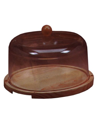 QUESERA  MADERA  T/PLASTICO  22  CM  6525