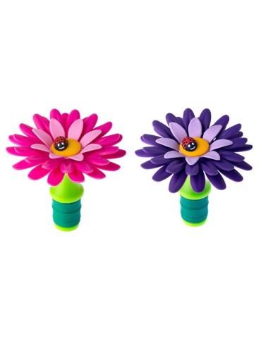 TAPON  BOTELLA  VINO  FLOWER  SURT  -  5915
