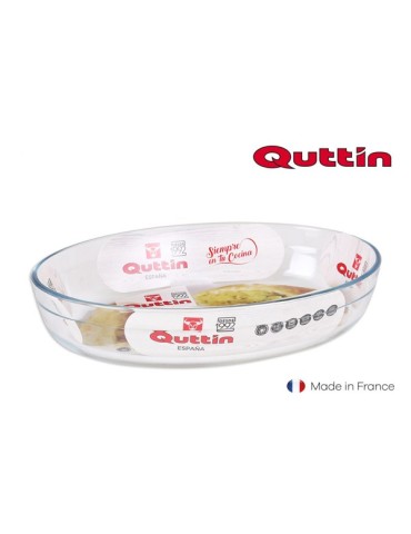 FUENTE  HORNO  VIDRIO  OVAL  30X21  CM  QT-8890361R