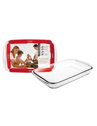 FUENTE  HORNO  VIDRIO  RECT.  2,9L  40X23  CM  480740