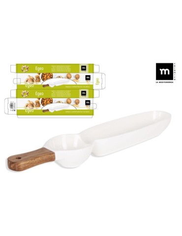 BANDEJA  APERIT  2  COMPART  EGEO  42,5X8,5X4  3650799