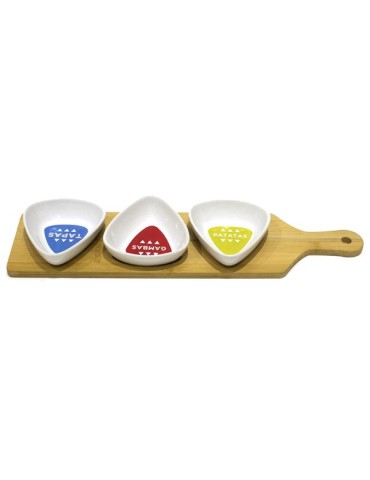 BOL  APERITIVO  SET-3  C/TABLA  37X10  CM  CMPKA1536