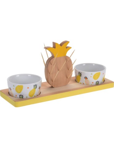 BOL  APERITIVO  SET-2  C/TABLA  -  278000080