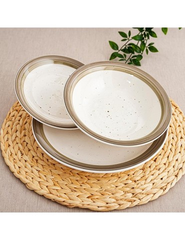 VAJILLA  CERAMICA  ALLEGRA  NATURE  18  PZAS  8074111