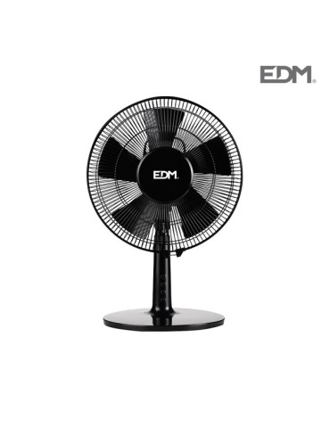 VENTILADOR  SOBREMESA  NEGRO  40  W  33502