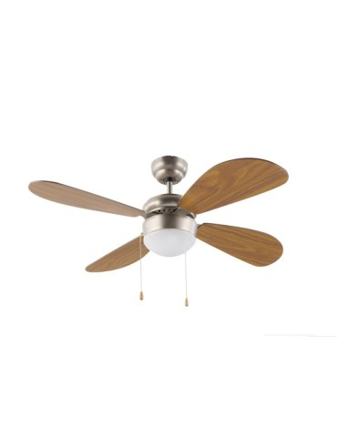 VENTILADOR  TECHO  C/LUZ  4ASPAS  105CM  50  W  VT-105