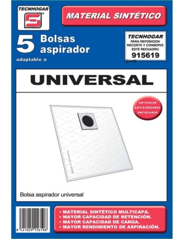 BOLSA  ASPIRADOR  UNIVERSAL  5  U.  -  915619