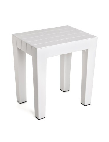 TABURETE  LOMBOK  BLANCO  38X29X41CM  4436501