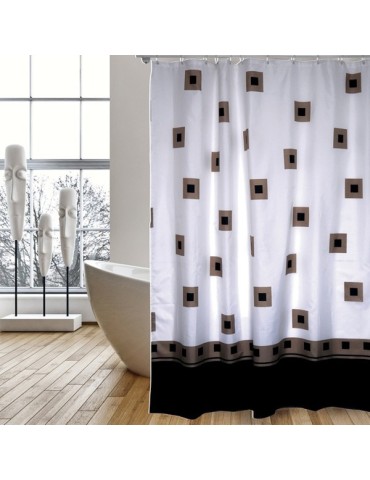 CORTINA  BAÃO  POLIESTER  SQUARE  -  40261