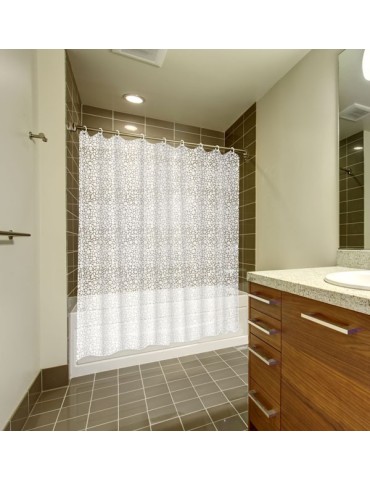 CORTINA  BAÃO  PVC  CALDEA  BLANCA  180X200  CM  02329