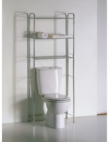 ESTANTERIA  BAÃO  WC  CROMO  -  B-466