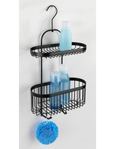 ESTANTE  COLGADOR  ABS  NEGRO  27X47X13CM  23880