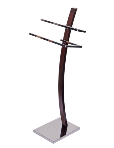 TOALLERO  PIE  CROMO-WENGUE  -  B-476