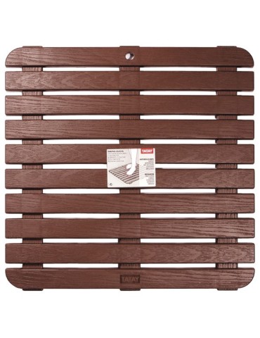 TARIMA  DUCHA  PROPILENO  MARRON  55X55  CM  55300.00