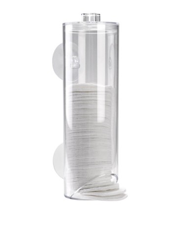 DISPENSADOR  DISCOS  DESMAQUILLA  7X7X21  CM  11728