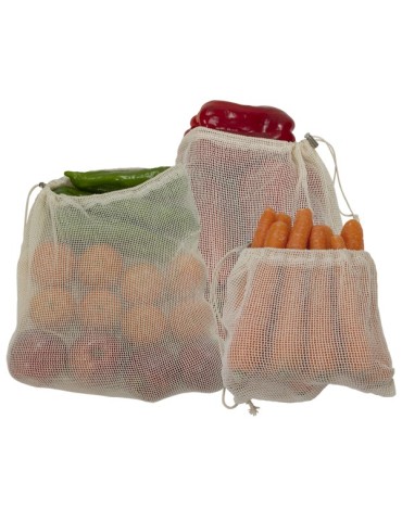 BOLSA  ALGODON  FRUTA/VERDURA  6UD  -  998129  001